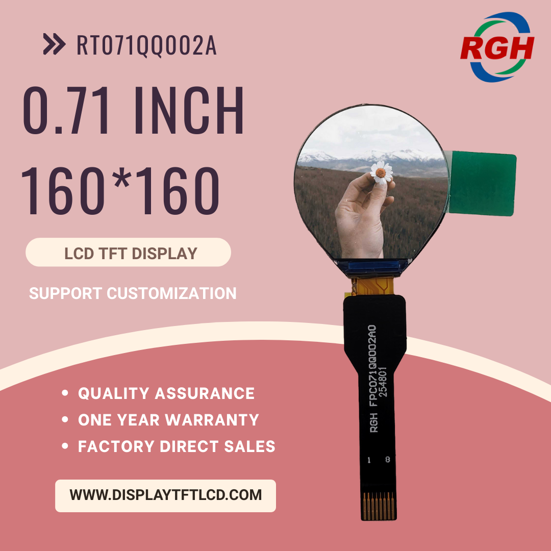 High-Definition 0.71-Inch TFT LCD Industrial Display with All-View Angle