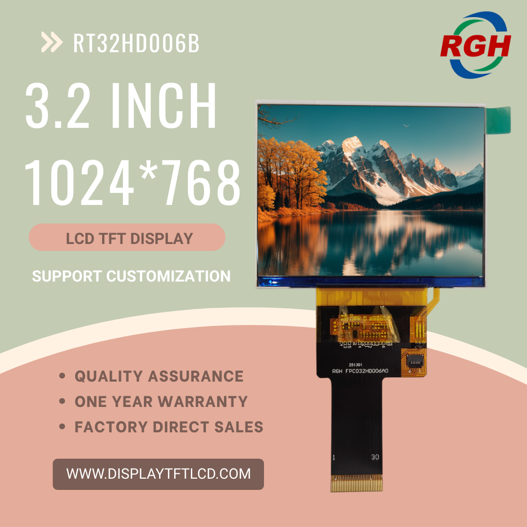 Rugged 3.2-Inch Controller Display Module TFT LCD Display