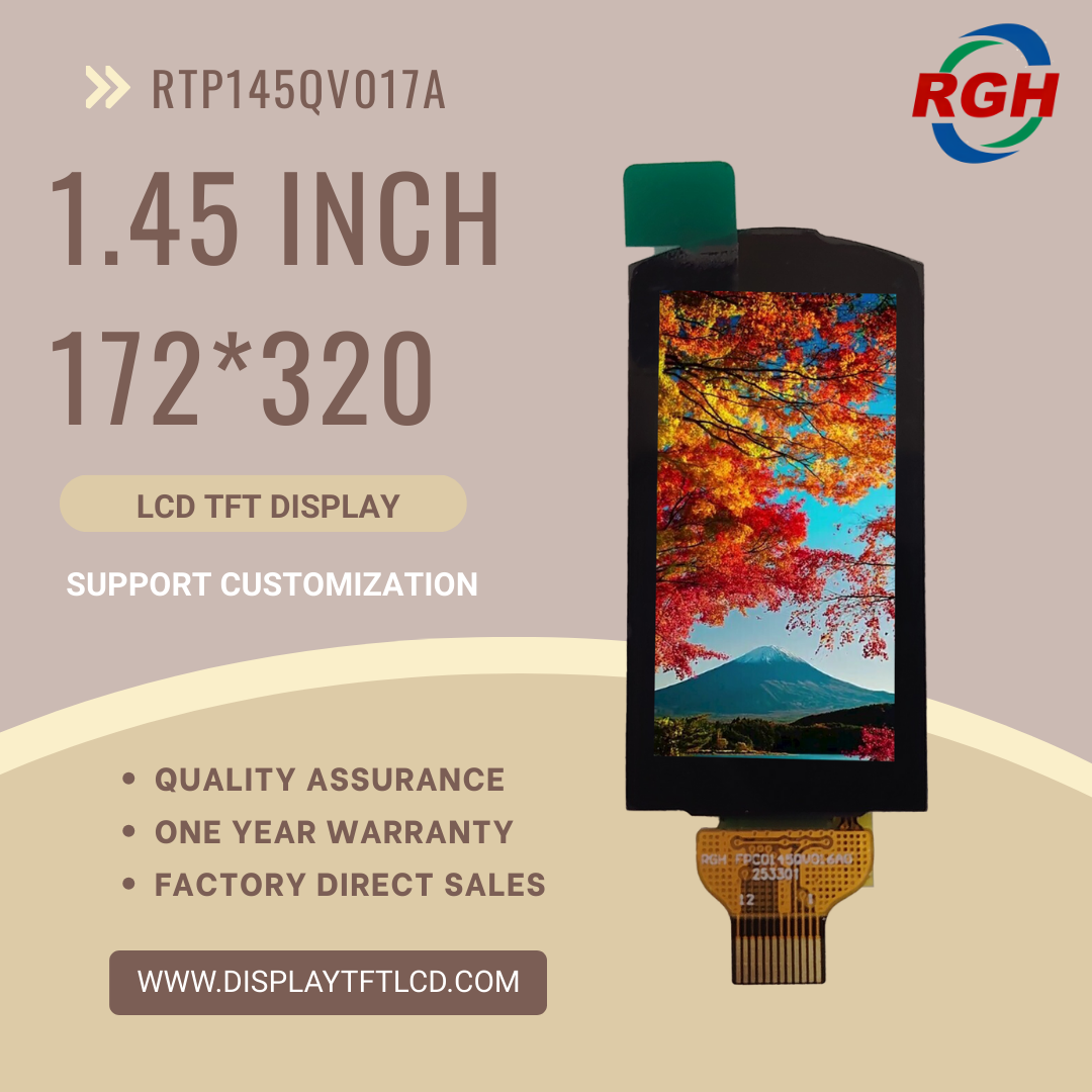 High-Contrast 1.47-Inch IPS Spi Display Panel TFT LCD Screen
