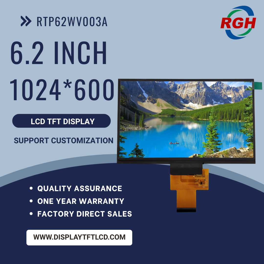 6.2-Inch 1024X600 Industrial Visual Interface TFT LCD Display